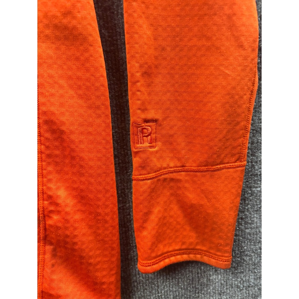 Patagonia R1 Pullover Hoody Mens XL Orange Polartec Grid Fleece Midlayer - Picture 3 of 8